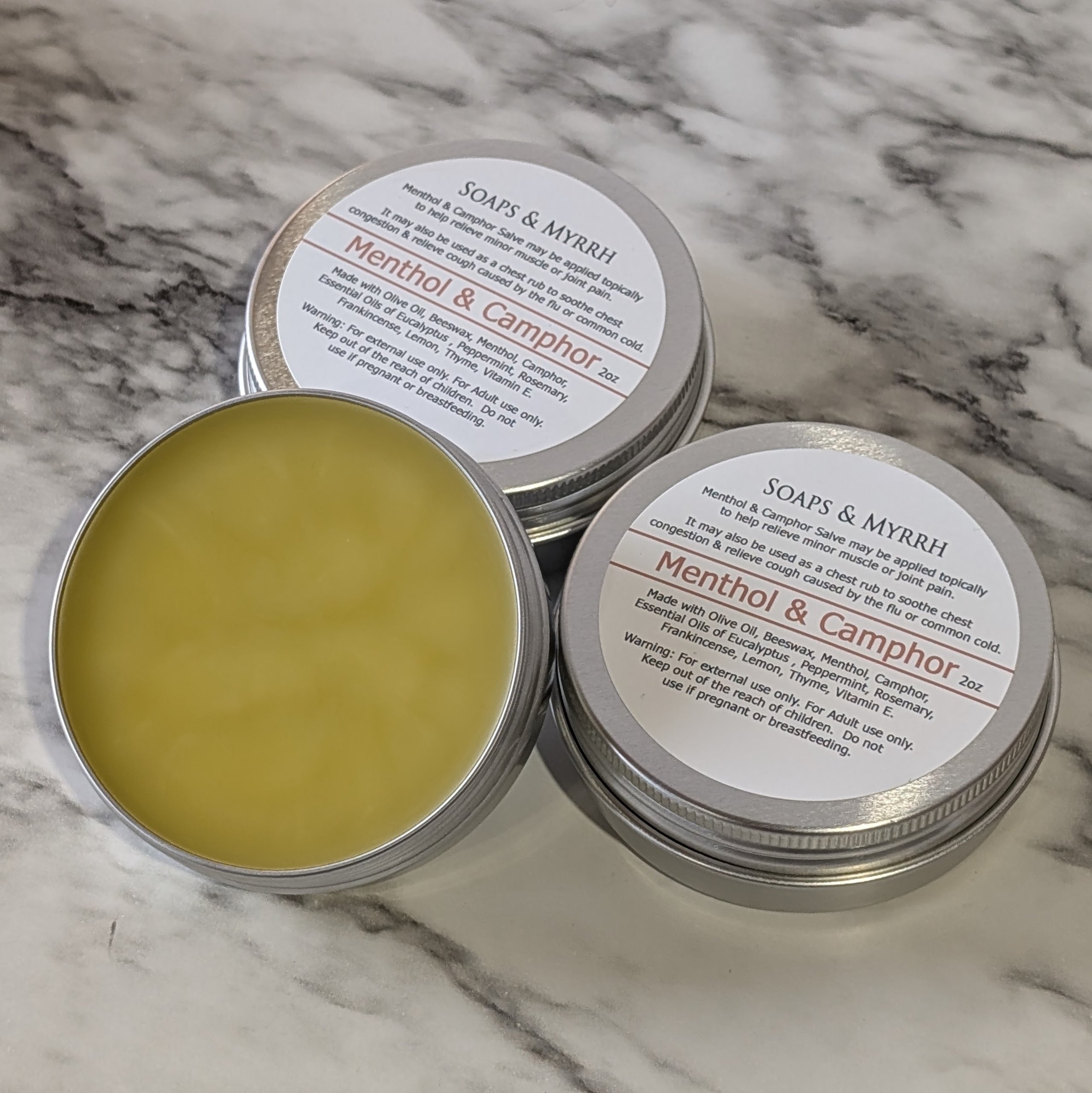 Menthol & Camphor Salve | Soaps and Myrrh